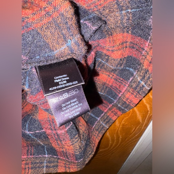 Anthropologie x Christine Alcalay Plaid Short Sleeve midi Dress L - Picture 6 of 10